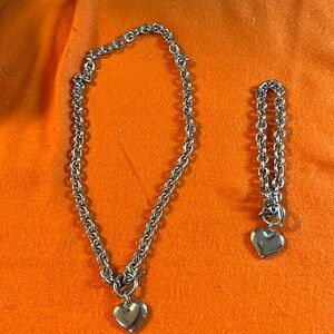 Choker and bracelet set